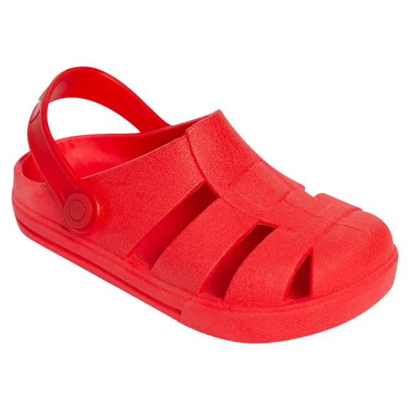 Sandália Clog Vermelho Básico Toddler Tip Top