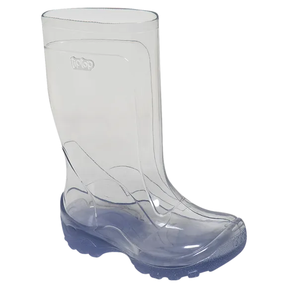 Galocha Lisa Básica Transparente Toddler Tip Top