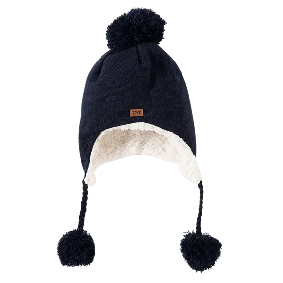 Gorro Toddler Tricot Com Pompom Tip Top