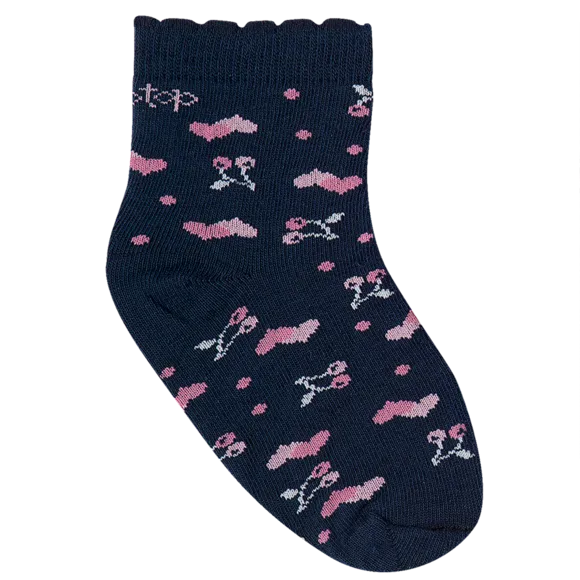 Kit 3 Pares De Meias Estampadas Toddler Tip Top
