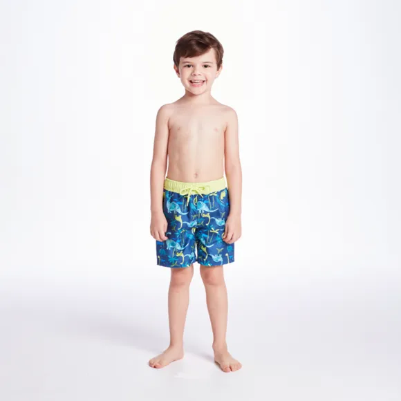 Bermuda Toddler Dino Floresta Microfibra Tip Top
