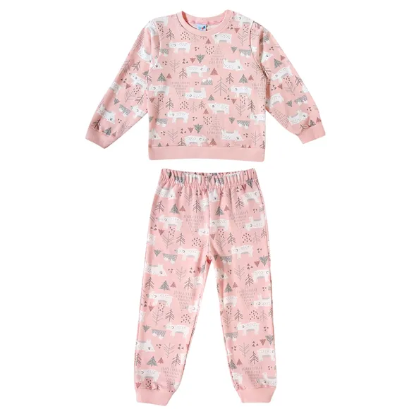 Pijama Longo Ursa Moletinho Toddler Tip Top