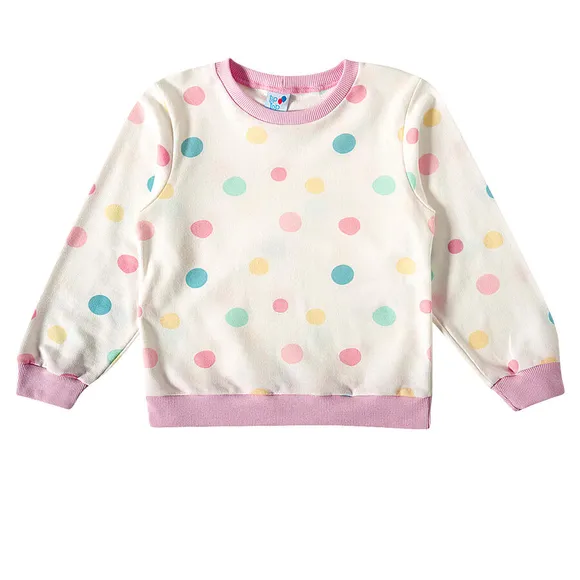 Pijama Longo Toddler Bolinhas Moletinho Estampado Tip Top