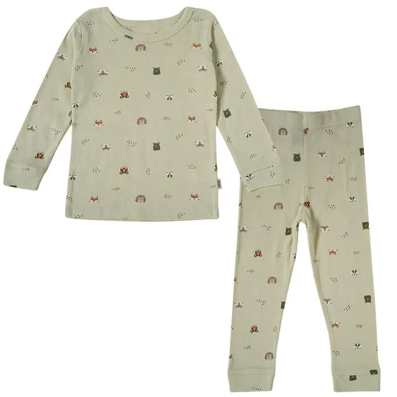 Pijama Longo Com Embalagem Toddler Ribana Estampada Tip Top