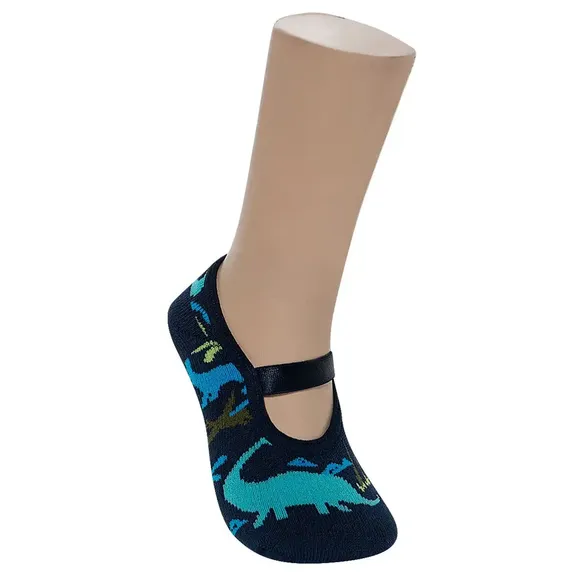 Meia Sapatilha Bebê Dino Atoalhado Tip Top