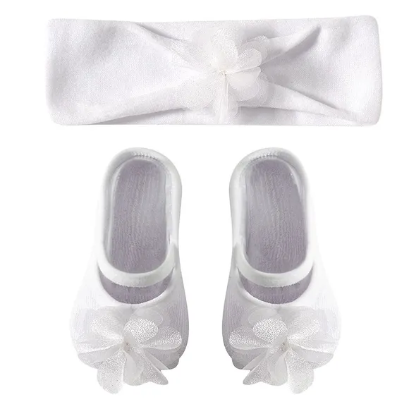 Meia Sapatilha Com Faixa De Cabelo Toddler