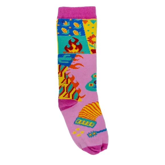 Meia 3/4 Toddler Em Tecido Plano Festa Junina Tip Top