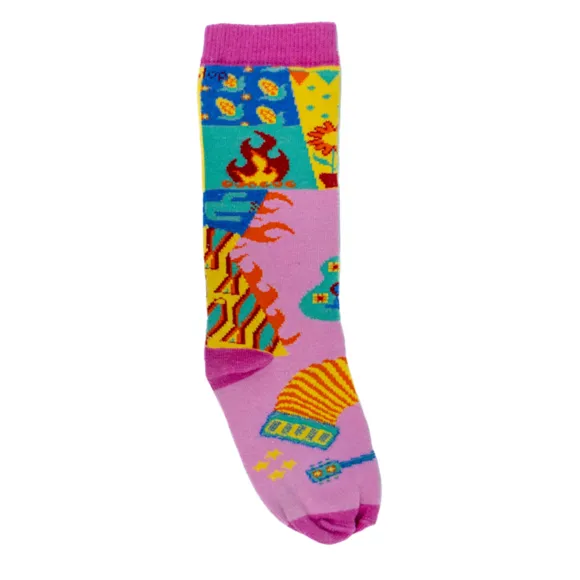 Meia 3/4 Toddler Em Tecido Plano Festa Junina Tip Top