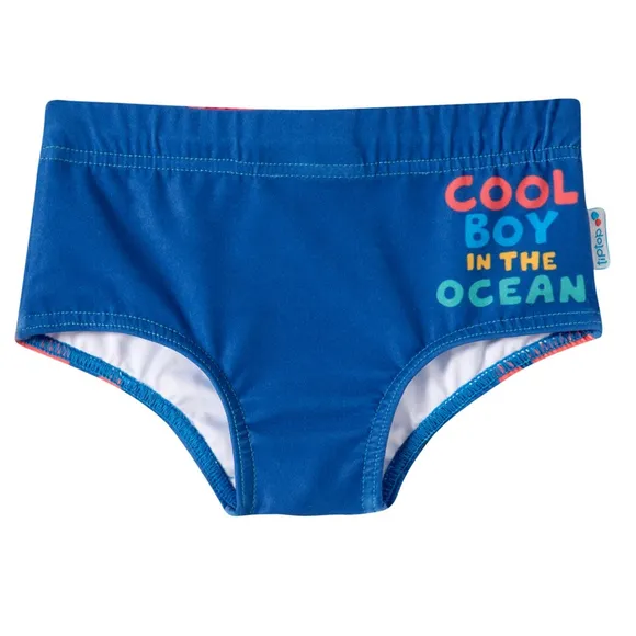 Sunga Praia Monstrinhos Divertidos Elastano Toddler Proteção Uv50+ Tip Top