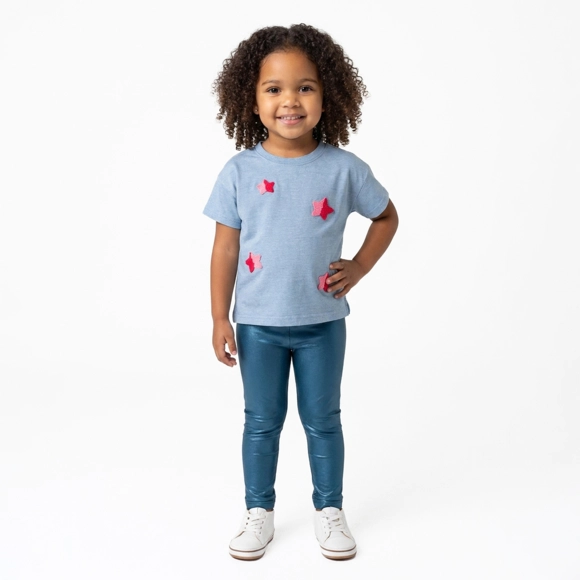 Calça Legging Toddler Cirré Tip Top