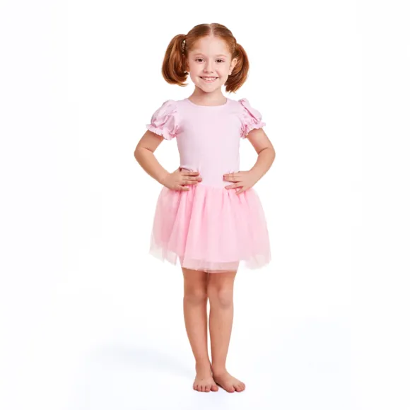 Saia Praia Tule Estampa Lisa Elastano Toddler Tip Top