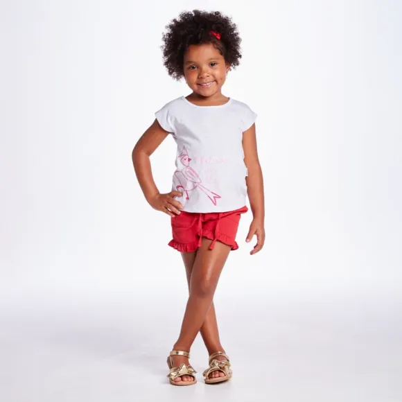 Shorts Toddler Festivo Linho Tip Top