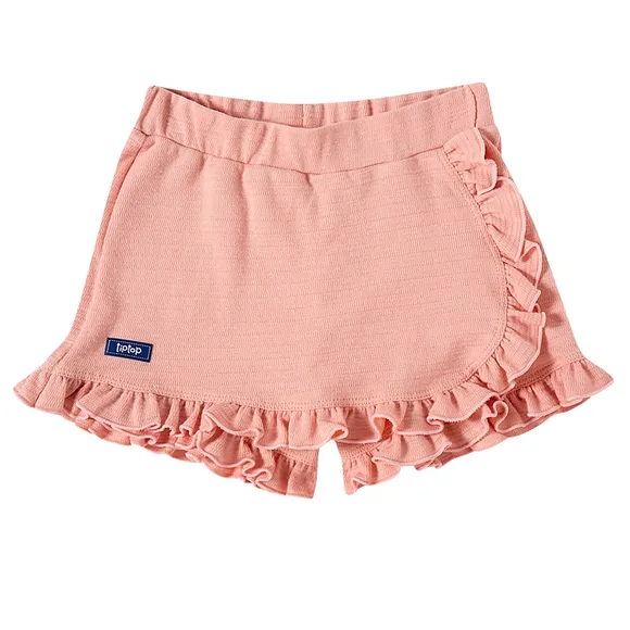 Shorts Saia Estampa Lisa Malha Texturizada Toddler Tip Top