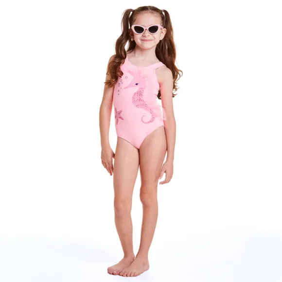 Maiô Praia Cavalo Marinho Lycra Toddler Proteção Uv50+ Tip Top
