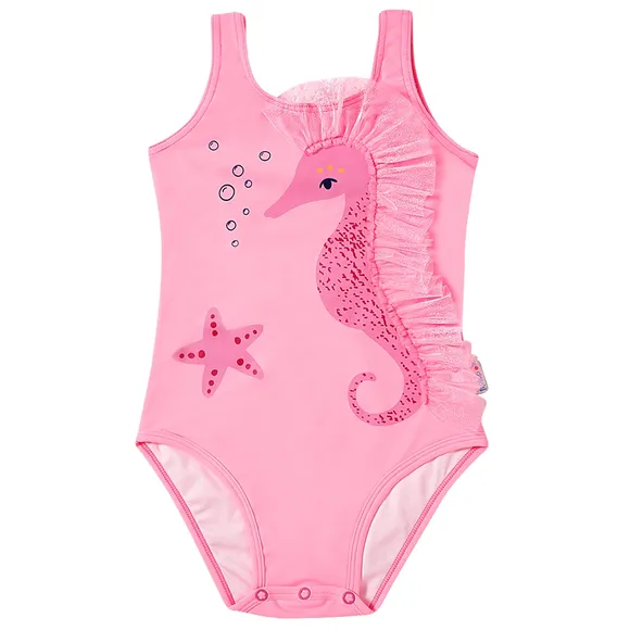 Maiô Praia Cavalo Marinho Lycra Toddler Proteção Uv50+ Tip Top