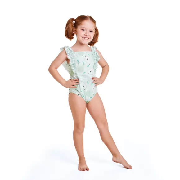 Maiô Praia Pera Elastano Toddler Proteção Uv50+ Tip Top
