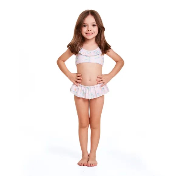 Biquíni Lollypop Elastano Toddler Proteção Uv 50 Tip Top