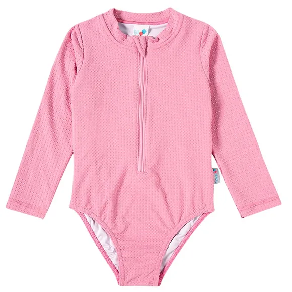 Body Praia Rosa Lycra Toddler Proteção Uv50+ Tip Top
