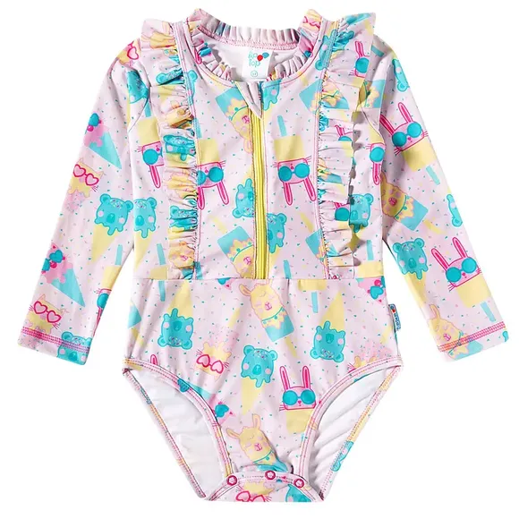 Body Praia Toddler Ice Love Elastano Proteção Uv 50+ Tip Top