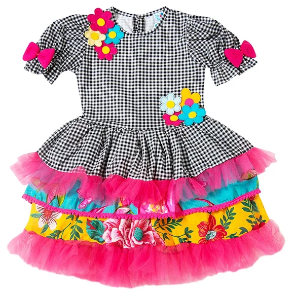 Vestido Xadrez Festa Junina Chita Toddler Tip Top
