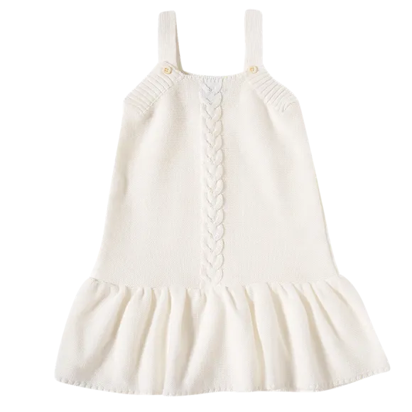 Vestido Batizado Tricot Toddler Tip Top