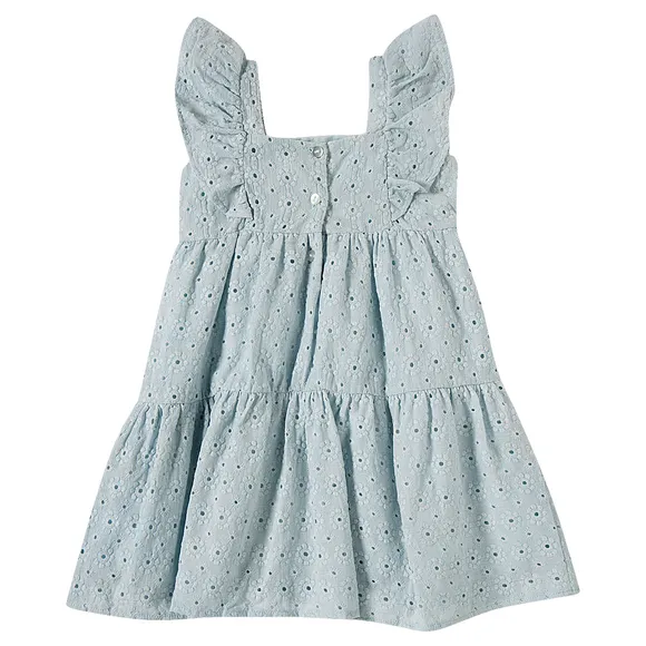 Vestido Festivo Laise Tricoline Toddler Tip Top