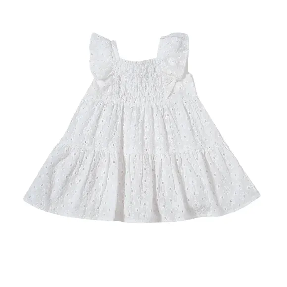 Vestido Festivo Laise Tricoline Toddler Tip Top