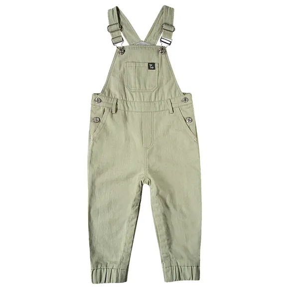 Jardineira Longa Toddler Verde Claro Sarja Tip Top