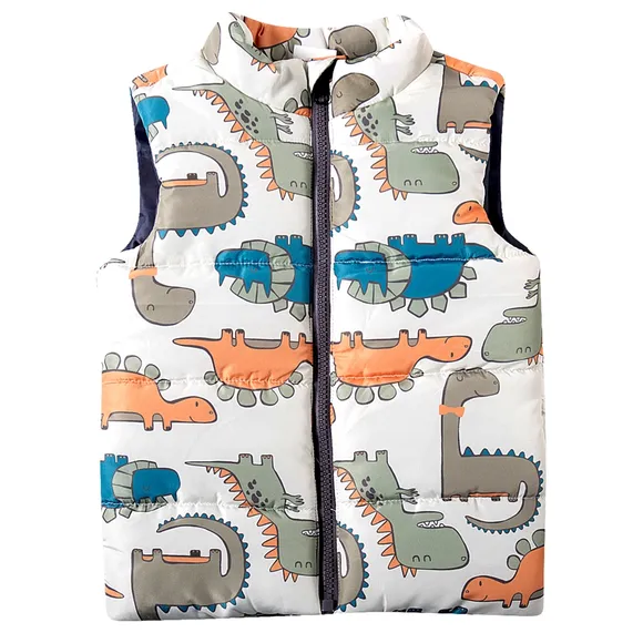 Colete Dinossauros Microfibra Toddler Tip Top