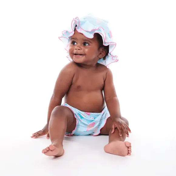 Bundinha Com Chapéu Praia Toddler Sorvete De Frutas Elastano Proteção Uv50+ Tip Top