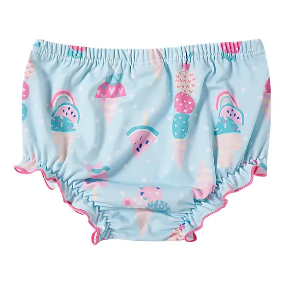 Bundinha Com Chapéu Praia Toddler Sorvete De Frutas Elastano Proteção Uv50+ Tip Top