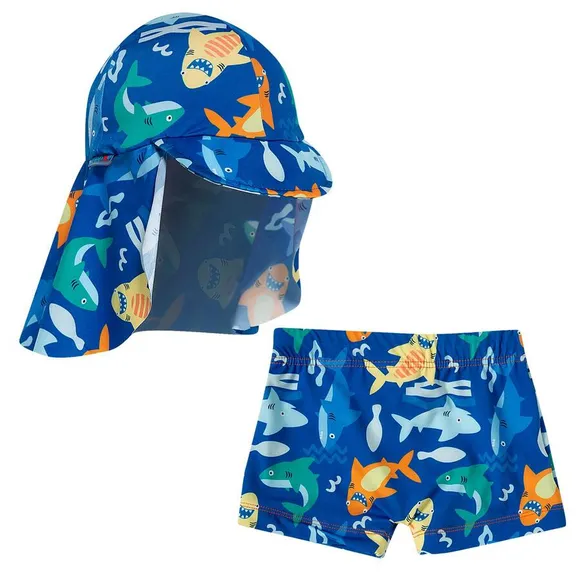 Shorts E Boné Toddler Tuba Colors Elastano Proteção Uv 50+ Tip Top