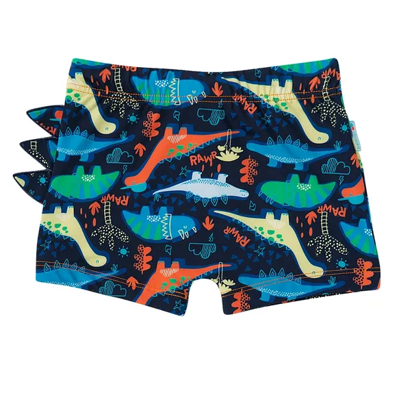 Shorts Dino Elastano Toddler Proteção Uv50+ Tip Top