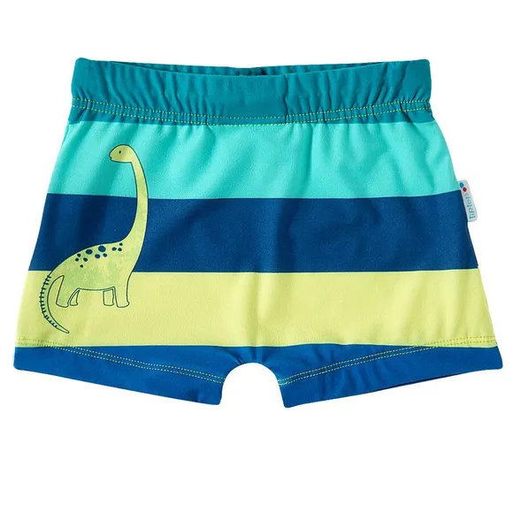 Shorts Praia Toddler Dino Floresta Elastano Proteção Uv 50+ Tip Top