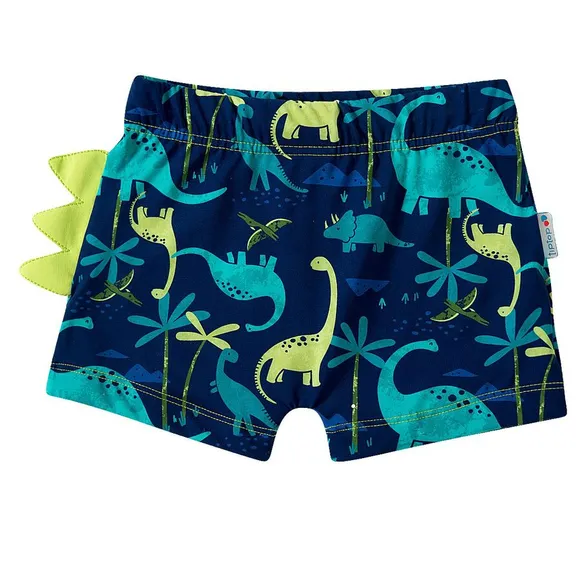 Shorts Toddler Dino Floresta Elastano Proteção Uv 50+ Tip Top
