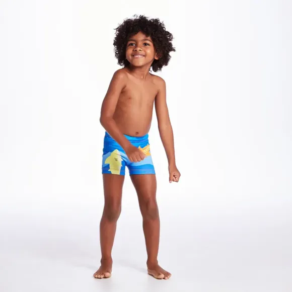 Shorts Praia Toddler Tuba Colors Elastano Proteção Uv 50+ Tip Top