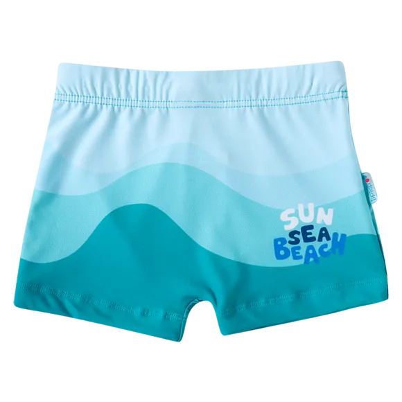 Shorts Praia Fundo Do Mar Elastano Toddler Proteção Uv 50+