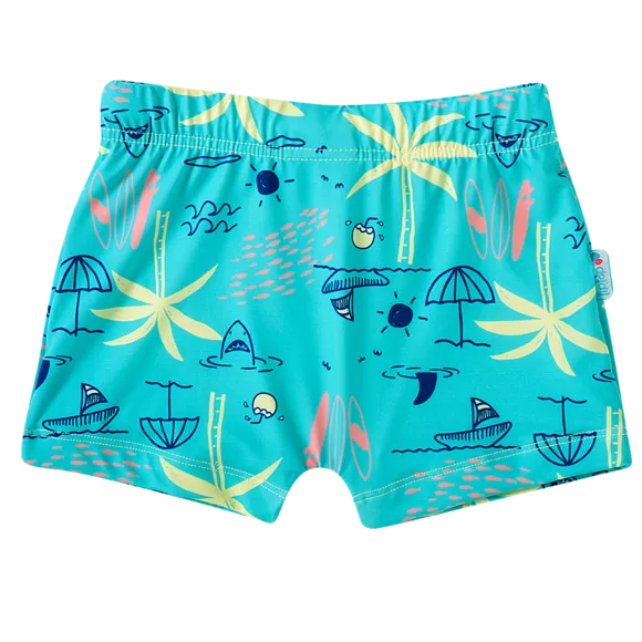 Shorts Praia Surf Elastano Toddler Proteção Uv 50+