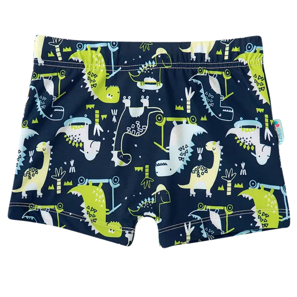 Shorts Praia Dino Sport Elastano Toddler Proteção Fator Uv 50+