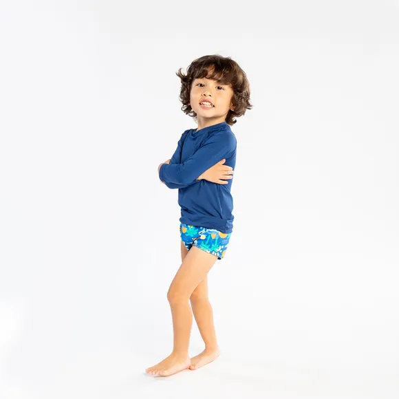 Shorts Praia Coqueiros Elastano Toddler Uv50+ Tip Top