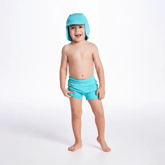 Kit Praia 2 Shorts Toddler Bike Colorida Lycra Proteção Uv 50+ Tip Top