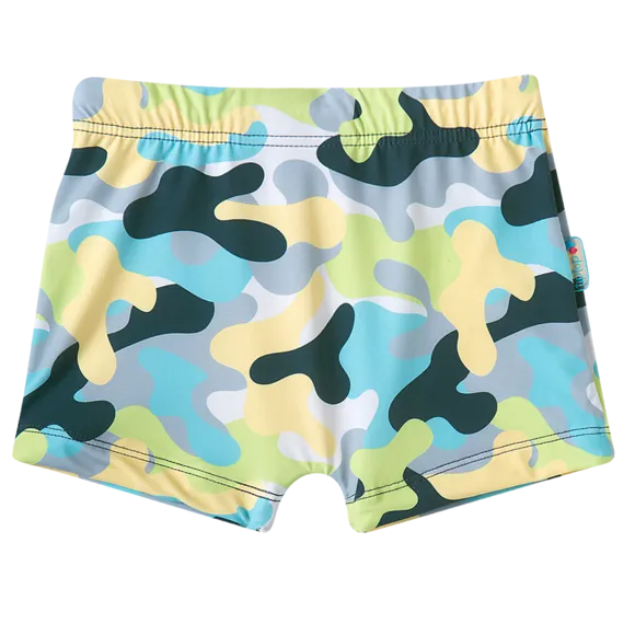 Kit 2 Shorts Praia Bike Camuflada Lycra Toddler Proteção Uv 50+