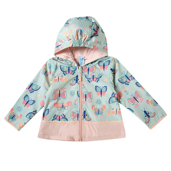 Capa De Chuva Borboletas Poliuretano Toddler Tip Top.