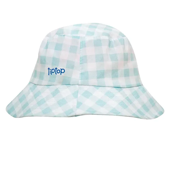 Chapéu Azul Toddler Xadrez Tip Top