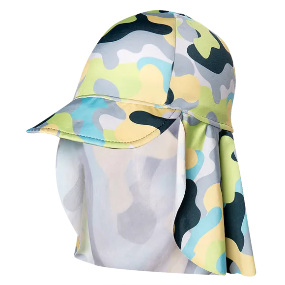 Boné Bike Camuflada Elastano Toddler Proteção Uv 50+
