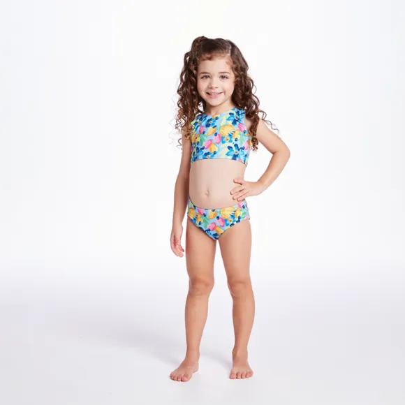 Kit Praia 3 Peças Toddler Summer Caju Lycra Proteção Uv 50+ Tip Top