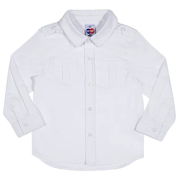 Camisa Com Botões Manga Longa Toddler