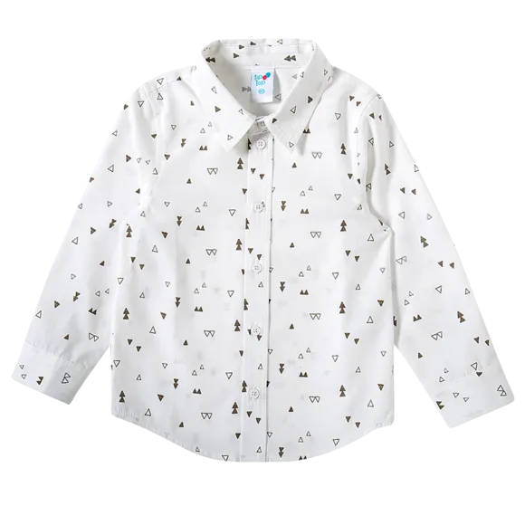 Camisa Manga Longa Festiva Tricoline Toddler Tip Top