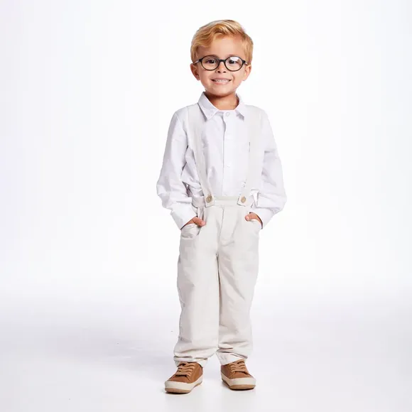Camisa Manga Longa Toddler Batizado Tricoline Tip Top