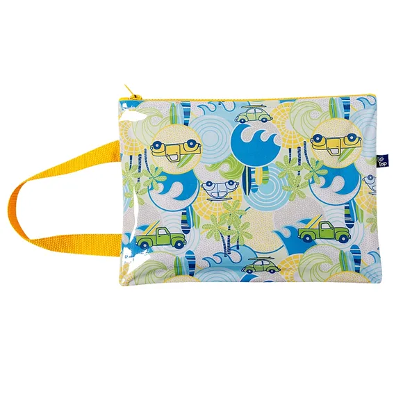 Necessaire Azul Ondas Surf Tip Top